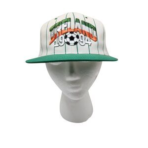 KC Caps Vintage World Cup 1994 Ireland Embroidered Pinstripe Snapback Hat OS